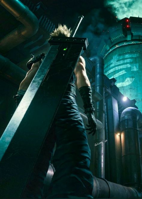 Cloud striffe in ffvii remake Outside Movie Night Ideas, Final Fantasy Xv Wallpapers, Movie Night For Kids, Final Fantasy Tactics, Final Fantasy Vii Cloud, Final Fantasy Cloud, Final Fantasy Artwork, Final Fantasy Vii Remake, Final Fantasy X