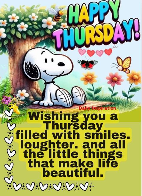 Snoopy Good Morning Thursday, Good Morning Thursday Snoopy, Happy Thursday Snoopy, Thursday Snoopy, Text Pic, Happy Thursday Morning, Day And Night Quotes, Sweet Good Morning Images, Hello Thursday