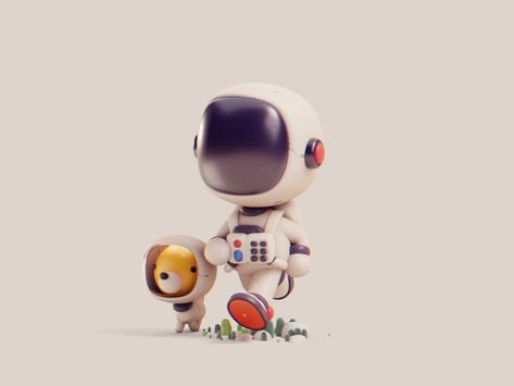 Astronaut Character, Space Astronauts, Astronaut Illustration, 3d Karakter, 3d Cinema, Astronaut Design, Astronaut Art, Cute Alien, Astronauts In Space