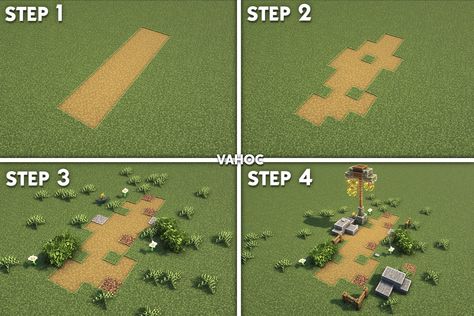 Minecraft Natural Pathway Design EASY and FAST in Survival Natural Pathway, Pathway Design, Minecraft Houses Survival, Minecraft House Tutorials, Path Ideas, Minecraft Tips, Minecraft Inspo, Minecraft Survival, Embrace Nature