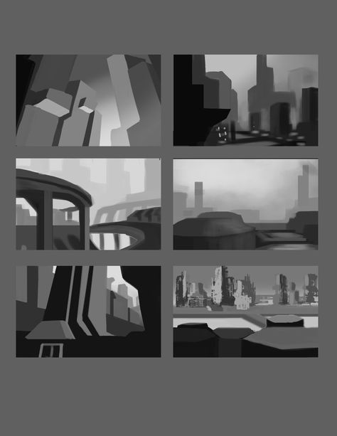 Cyberpunk Landscape Art, City Composition, Background Thumbnail, Environment Thumbnails, Futuristic City Concept Art, Logo Fonts Free, Animation Schools, Underwater Background, Storyboard Illustration