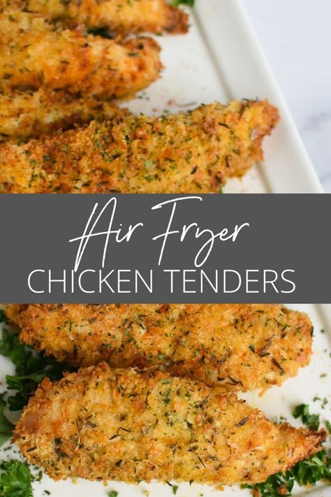 Chicken Tender Recipes Easy, Air Fryer Recipes Chicken Tenders, Air Fried Chicken Tenders, Frying Recipes, Restaurant Chicken, Chicken Tenders Recipe, Breaded Chicken Tenders, Air Fryer Chicken Tenders, Fried Chicken Tenders