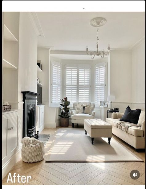 Terraced House Interior, Terrace House Interior, Kid Friendly Living Room, Bay Window Living Room, Victorian Living Room, Balcony Ideas Apartment Indian, Living Room Decor Fireplace, Apartment Diy, Balcony Ideas Apartment