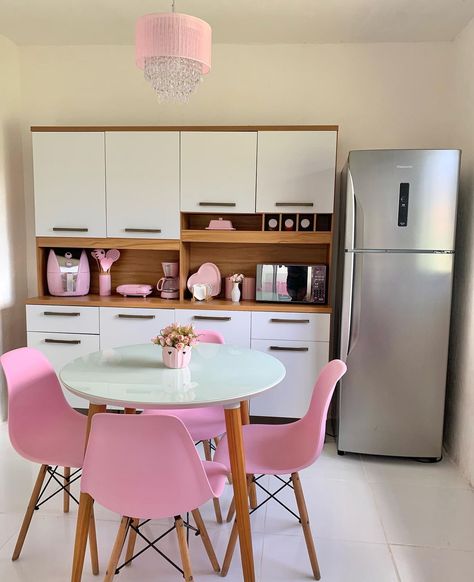 Girly Apartments, Girly Apartment Decor, Dream Apartment Decor, Future Apartment Decor, Apartment Decor Inspiration, Pink Kitchen, Dream Room Inspiration, Cute Home Decor, Dream Apartment