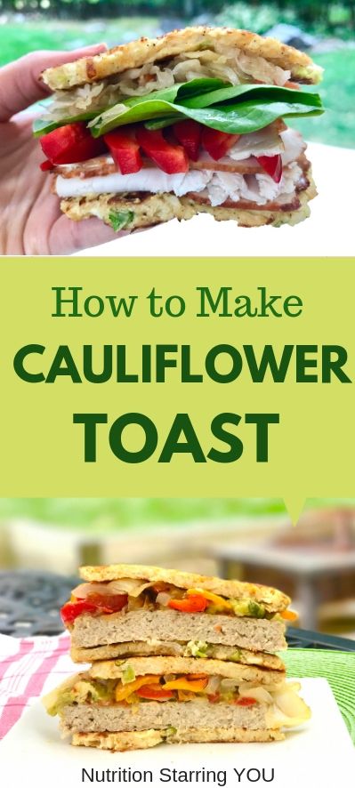 How to Make Cauliflower Toast - Nutrition Starring YOU Cauliflower Toast Recipe, Cauliflower Toast, High Protein Keto, How To Make Cauliflower, Cauliflower Rice Recipes, More Veggies, Make Ahead Meals, Cauliflower Recipes, Toast Recipes