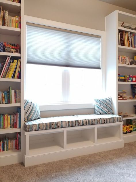 Window Seat Ideas, Window Seat Design, Kids Bedroom Designs, Home Library Design, Cozy Spot, Small Room Design, Enjoy Nature, Room Paint, Home Room Design