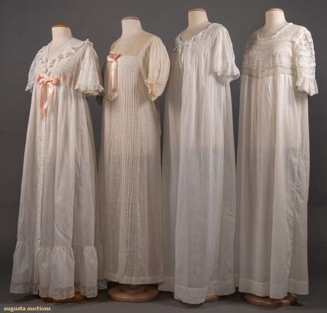 Medieval Nightgown, Targaryen Clothes, Kingdom Dress, Pioneer Dress, The Edwardian Era, Victorian Nightgown, Vintage Nightgown, Clothing And Textile, White Gowns