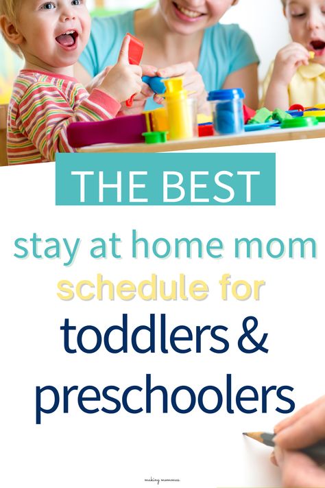 Discover the secret to my stay-at-home mom schedule and bring a sense of structure and balance to your daily routine. Making Mommas is the ultimate resource for stay-at-home moms with preschoolers and toddlers. From crafting a tailored SAHM schedule to managing daily tasks, it's all covered here. Get inspired, take charge, and create the perfect routine for you and your little ones. Start optimizing your days and making the most of your time with Making Mommas! Schedule For Toddlers, Sahm Schedule, Uppfostra Barn, Step Children, Toddler Routine, Preschool Schedule, Toddler Schedule, Mom Schedule, Baby Schedule