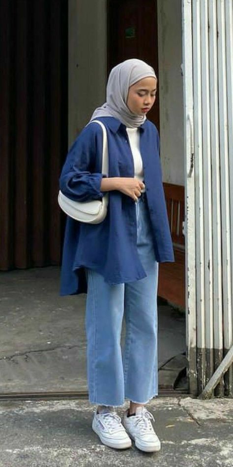 Fesyen Islam, Stylish Outfits Casual, Hijab Fashion Summer, Estilo Hijab, Modest Casual Outfits, Stile Hijab, Muslim Outfits Casual, Hijab Style Casual, Hijabi Fashion Casual