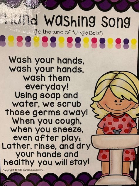 This is a fun and cute way to remind your students about washing their hands. Hand Washing Lesson Plan, Wash Wash Wash Your Hands Song, Wash Your Hands Song Preschool, Healthy Habits Songs Preschool, Handwashing Songs For Preschoolers, Hand Washing Songs For Preschool, Washing Hands Song, Wash Your Hands Song, Hand Washing Song