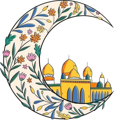 Ramadan Illustration Art, Ramadan Art Painting, Ramadan Painting Ideas, Ramadan Drawings, Ramadan Paintings, Ramadan Drawing Ideas, Ramadan Painting, Drawing Ramadan, Ramadan Drawing