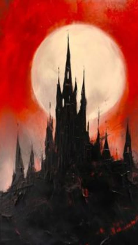 Classic Gothic Art, Vampire Painting Aesthetic, Vampire Aesthetic Painting, Vampire Watercolor Art, Painting Gothic Art, Gothic Castle Painting, Vampire Oil Painting, Vampire Painting Ideas, Vampire Painting Victorian