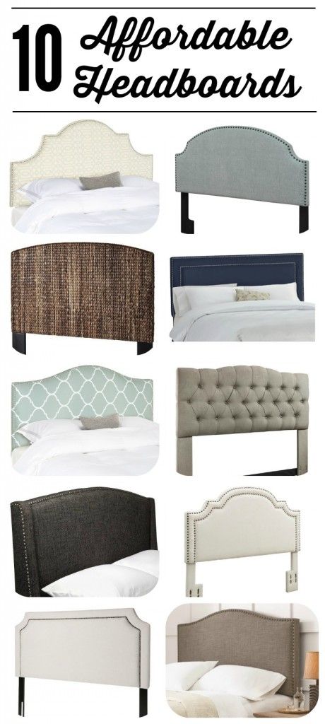 WOW!  All of these gorgeous headboards are UNDER $300!  Fabulous source list of affordable headboards by Designer Trapped in a Lawyer's Body. Gorgeous Headboards, Affordable Headboards, Beautiful Bed Designs, Decoration Inspiration, Remodel Bedroom, Headboards, Beautiful Bedrooms, My New Room, Guest Bedroom