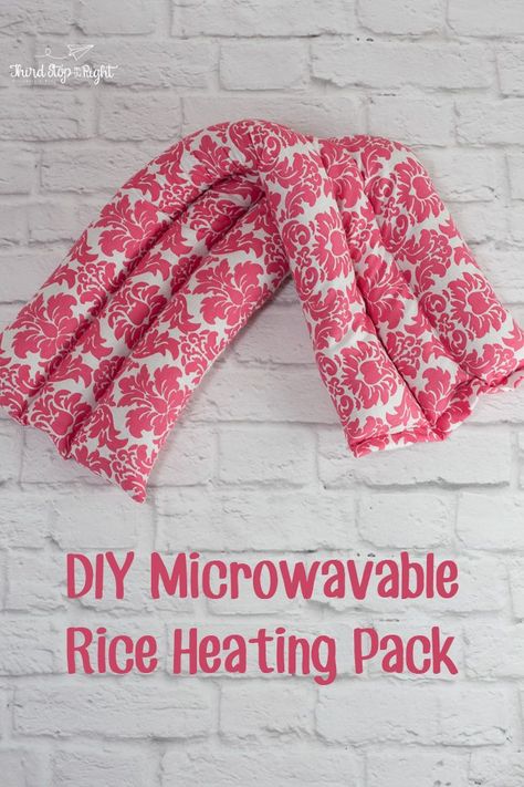 Homemade Heating Pad, Joululahjat Diy, Diy Heating Pad, Rice Heating Pads, Heat Bag, Heating Pads, Sew Ins, Beginner Sewing, Beginner Sewing Projects Easy