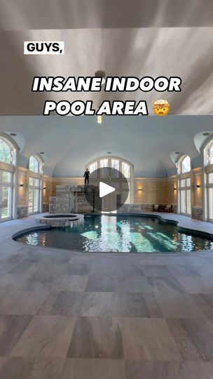 126K views · 26K reactions | Unreal indoor pool area 🤯

#indoorpool #luxurylifestyle #luxuryhomes #mansion #pooldesign #lagoon #pool #interiordesign #indoorwaterfall  #housetour #milliondollarhomes #luxuryliving #indoorpooldesignideas #waterfall | Skyview | Media Company | Lithe · Fall Back Indoor Pool Ideas, Indoor Pool House, Indoor Pools, Lagoon Pool, Indoor Waterfall, Pool Shower, Million Dollar Homes, Backyard Remodel, Media Company