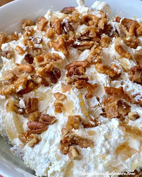 Pineapple Pecan Salad, Pineapple Pretzel Fluff Salad 12 Tomatoes, Pineapple Walnut Delight, Pineapple Walnut Salad, Pineapple Fluff Dessert, Pineapple Fluff Salad, Pineapple Fluff Recipe, Pineapple Pretzel Fluff, Pretzel Salads