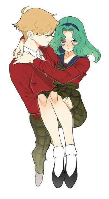 . Michiru And Haruka, Haruka X Michiru, Haruka And Michiru, Uranus And Neptune, Haruka Michiru, Arte Sailor Moon, Minako Aino, Sailor Moon Fan Art, Sailor Scout