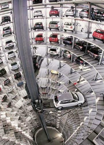 "German Parking Garage" -- According to Snopes, this isn't actually a parking garage. It's a storage facility for newly manufactured automobiles. Click the link to learn more. Danxia Landform, Landform, Storage Facility, Amazing Buildings, Garage Gym, Parking Garage, Car Storage, Cool Stuff, Car Parking