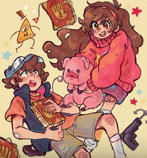 Gravity Falls Dipper, Fall Humor, Desenhos Gravity Falls, Gravity Falls Au, Gravity Falls Fan Art, Dipper And Mabel, Gravity Falls Comics, Mabel Pines, Dipper Pines