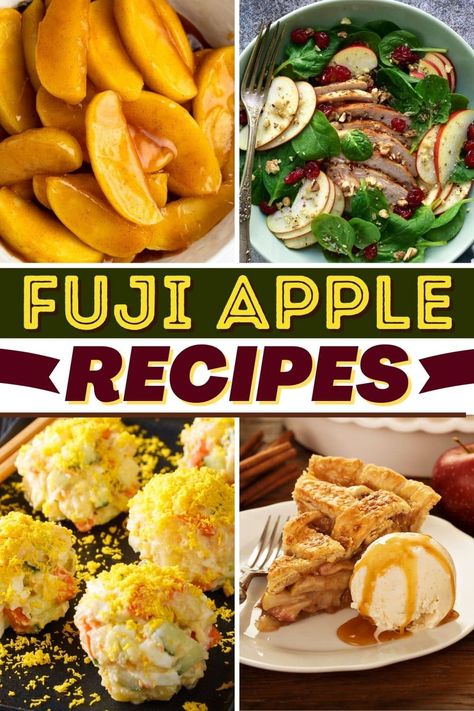 These Fuji apple recipes are easy, sweet, and delicious! From pie to salads to fritters, there's no shortage of tasty dishes to make with Fuji apples. Fuji Apple Pie Recipe, Fuji Apple Recipes, Apple Breakfast Recipes, Dishes To Make, Apple Breakfast, Apple Bite, Apple Recipe, Apple Recipes Easy, Fuji Apple