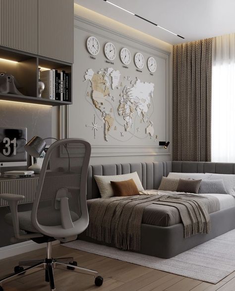 Teenager Bedroom Design, Boys Room Design, Boy Bedroom Design, Kids Bedroom Inspiration, Kids Interior Room, Bedroom Bed Design, Teenage Bedroom, Room Decor Ideas, Kids Room Design