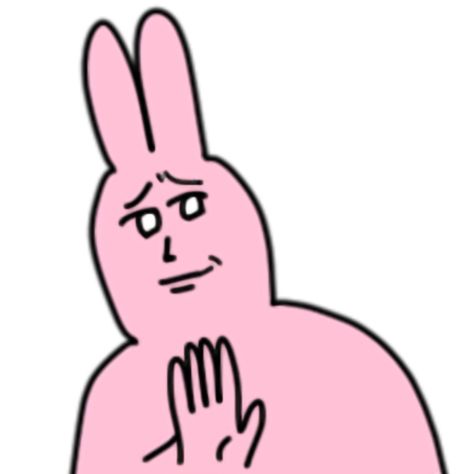 #meme #reactionpic #reaction Rabbit Meme, Bunny Meme, Blue Emoji, Funny Poses, Goofy Drawing, Art Journal Therapy, Pink Rabbit, Pink Bunny, Funny Doodles