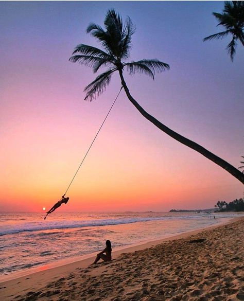 Adventure India, Sri Lanka Beach, Beach Tree, Ocean Beauty, Sri Lanka Travel, Nature Adventure, Jolie Photo, Beach Aesthetic, Travel Goals