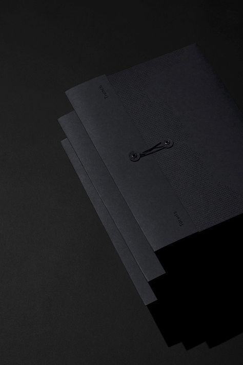 Torvits + Trench branding by Sabbath. Luxury Wedding Invitations Design, Wedding Invitation Design Modern, Paper Presentation, Black Envelope, Brand Manual, Dm Design, Black Envelopes, Beautiful Branding, Folder Design