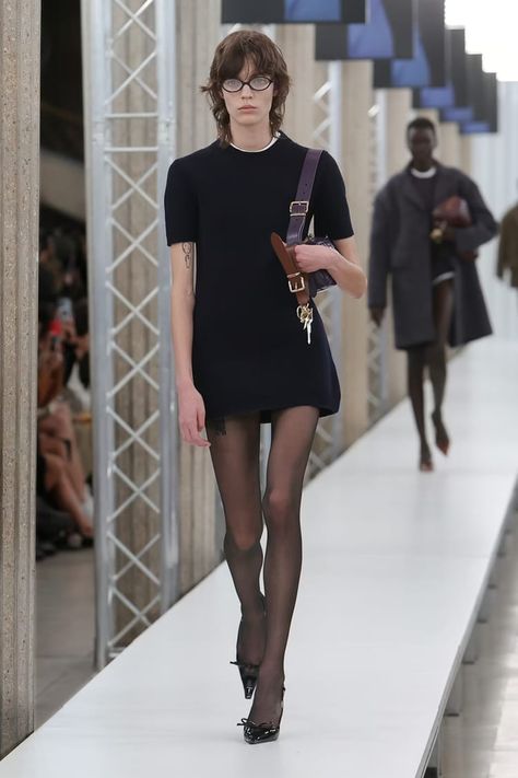 Sheer Tights, Winter 2023, Look Chic, 90s Fashion, Paris Fashion, Editorial Fashion, Miu Miu, Paris Fashion Week, Dress To Impress