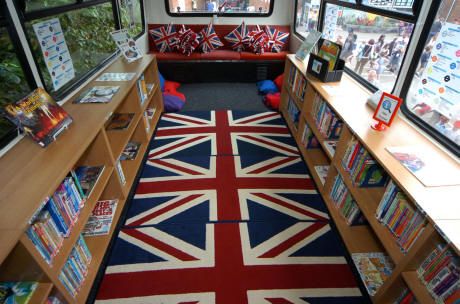 Bus Library, Library Bus, Bus Cafe, Bookstore Cafe, Bus House, Decker Bus, Reading Area, Double Decker Bus, Outdoor Classroom