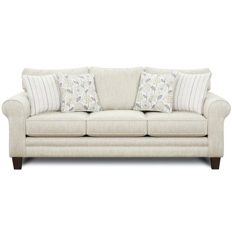 Dynamic Home Decor - 1140 Sofa in Vandy Heather Fabric Sofa With Round Arms, Heather Sofa, Traemore Linen Sofa, French Country Sofa The Home Depot, Comfy Deep Country Sofa, Farmhouse Sectional Sofa Sleeper, Cottage Couch, Country Living Gower Sofa, French Country Living Room Furniture