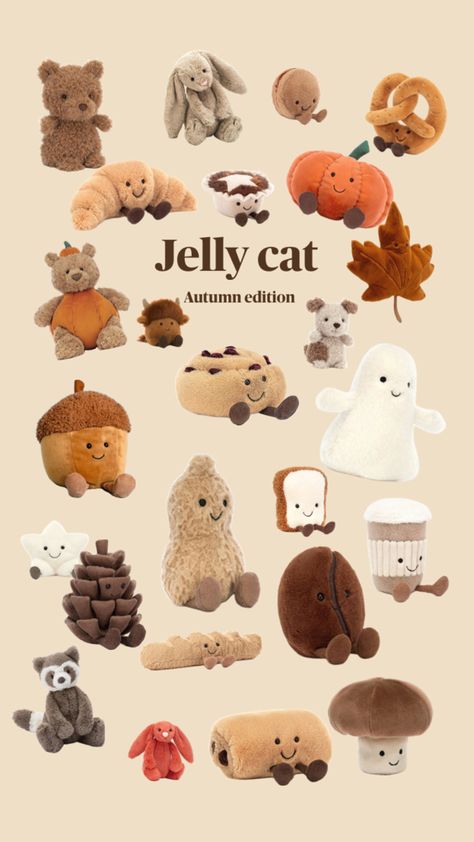 Jelly Cat Autumn 🍂 edition Halloween Jelly, Jellycat Toys, Boo Baskets, Jelly Cat, Jellycat Stuffed Animals, Cute Squishies, Cute Gifts For Friends, Pumpkin Spice Season, Fall Halloween Decor