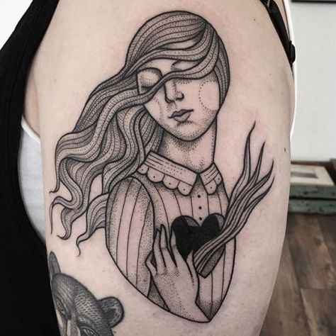 Surreal Tattoo, Self Love Tattoo, Temple Decor, Creepy Tattoos, B Tattoo, 3d Tattoo, Tattoo Life, Great Tattoos, Small Tattoo