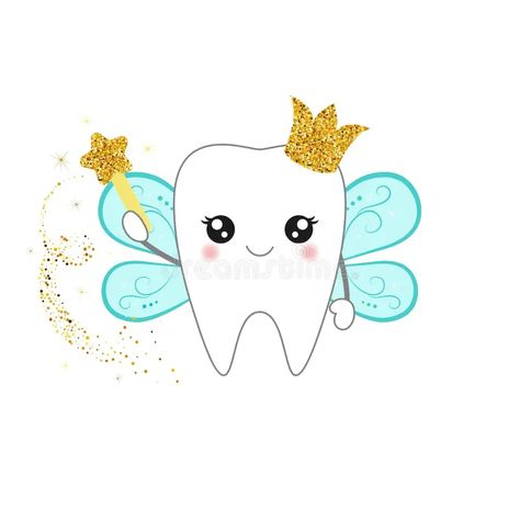 Tooth Fairy Illustration, Diet Infographic, Fairy Vector, Cartoon Tooth, Tooth Tattoo, Fairy Pouch, Cars Birthday Party Decorations