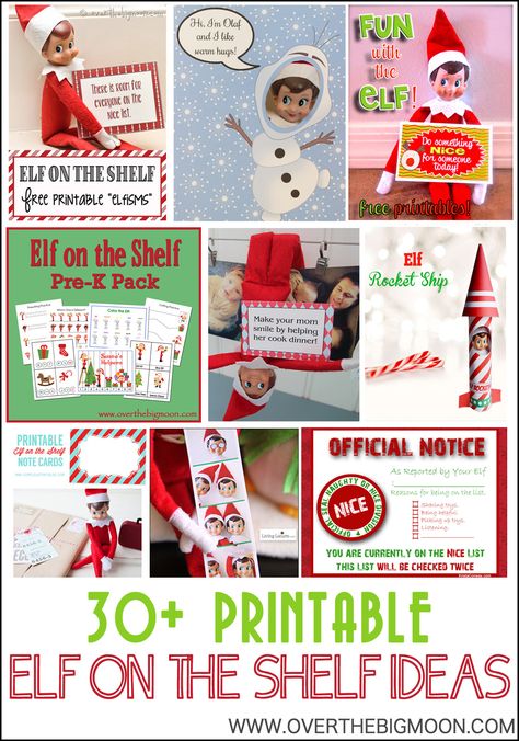 30+ Printable Elf on the Shelf Ideas Elf On The Shelf Printables, Printable Elf On The Shelf, Elf Writing, Elf Party, Elf Printables, Elf Fun, Elf Ideas, Christmas Planner, Buddy The Elf