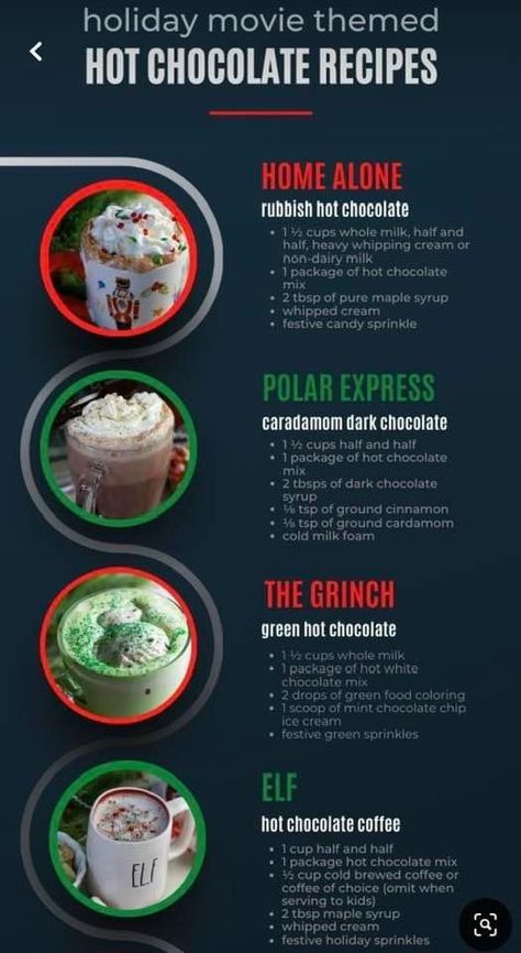 Hot Christmas Drinks, Best Hot Chocolate Recipes, Hot Chocolate Drinks, Christmas Hot Chocolate, Hot Cocoa Mixes, Hot Cocoa Bar, Hot Chocolate Bars, Hot Chocolate Mix, Coffee Drink Recipes