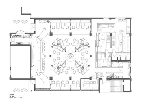 Halation Bistro/Lounge | RooMoo | ArchiDiaries Restaurant Interior Design Plan, Restaurant Floor Plan Design, Restaurant Floor Plan, Hotel Lounge, Bar Model, Cafe Bistro, Architecture Magazines, Lounge Design, Hotel Lobby