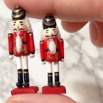 Emma Foss on Instagram: "What should I make next?! #christmas #christmasdecor #miniature #miniatures #chrstmascountdown" Nutcracker Diy, Miniature Clay, Clay Ideas, Nutcracker, Doll House, Polymer Clay, Miniatures, Christmas Decorations, Christmas