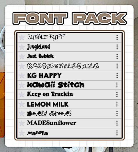 Y2k Ibis Paint Font, Ibis Paint Fonts, Png Packs, Paint Font, Font Pack, Gfx Design, Font Ideas, Font Combo, Keep On Truckin