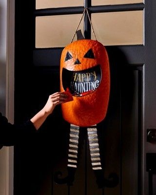 Get into the Halloween spirit with some festive door decor! 🎃👻 #HappyHaunting #HalloweenDecorations #SpookySeason Tin Door, Christmas Room Spray, Hanger Christmas Tree, Mark Roberts Fairies, Christmas Toilet Paper, Corrugated Tin, Candy Bucket, Belated Birthday Card, Tea Towel Gift