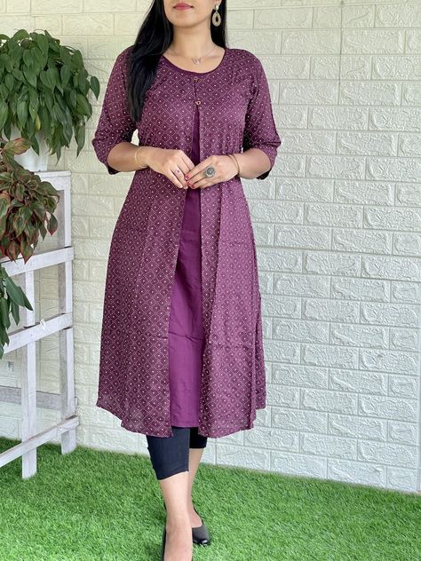 For booking WhatsApp 8078905887 Coat Model Kurtis, Churidar Design, Jacket Kurti, Chudidhar Designs, Dress Designs For Stitching, Salwar Neck Designs, Stylish Kurtis Design, Long Frock Designs, Best Blouse Designs