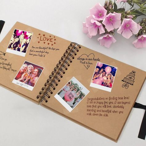 Bachelorette Party Scrapbook, Scrapbook Notebook, White Scrapbook, Personalised Scrapbook, Scrapbook Photo Album, Scrapbook Cover, Wedding Guest Books, Handmade Scrapbook, Cotton Bags