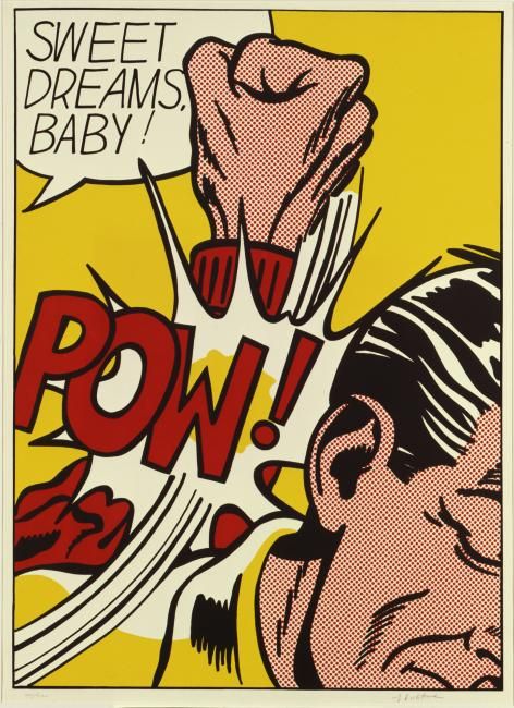 Pop Art Roy Lichtenstein, American Pop Art, Roy Lichtenstein Pop Art, Lichtenstein Pop Art, Sweet Dreams Baby, Pop Art Movement, Pop Art Comic, Art Ancien, Roy Lichtenstein