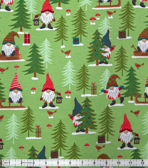 Super Snuggle Winter Gnomes Flannel Fabric | JOANN Winter Gnomes, Turtle Baby Shower, Baby Drool Bibs, Christmas Flannel, Baby Presents, Drool Bib, Repurposed Items, Joanns Fabric And Crafts, Flannel Fabric