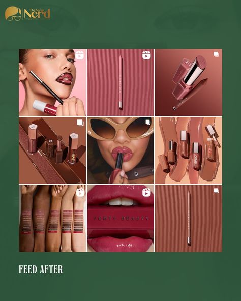 Is your Instagram feed telling the right story? 👀 Revamping page isn’t just about aesthetics— it’s a powerful way to align your visual identity with your brand’s voice. Did a mock-up feed for @fentybeauty ❣️ 💄 Before: it emphasizes diversity in content but lacks visual cohesion, potentially appealing to a broader but less design-focused audience. 💄After: it is visually consistent and focused, creating a stronger brand identity and appealing to a more design-conscious, high-end market. A... Mock Up, Visual Identity, Instagram Feed, Brand Identity, The Voice, Instagram, Design