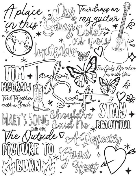 Taylor Swift Coloring Pages, Taylor Swift Book, Taylor Swift Birthday Party Ideas, Taylor Swift Drawing, Taylor Swift Party, Taylor Swift Birthday, Taylor Swift Posters, All About Taylor Swift, Taylor Swift Album