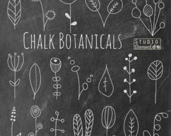 Chalk Flowers, Chalkboard Clipart, Chalkboard Flowers, Chalkboard Doodles, Chalkboard Writing, Chalk Wall, Chalkboard Lettering, Chalk Lettering, Chalkboard Designs