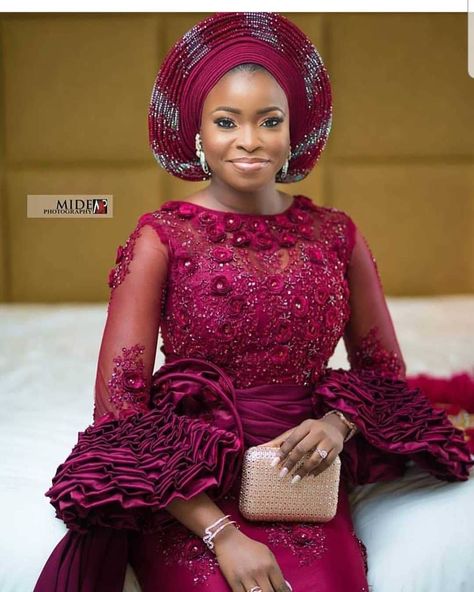 NaijaPartyOwanbe (@naijapartyowanbe) • Instagram photos and videos Latest Cord Lace Styles, African Lace Dress, Dress Styles For Ladies, Cord Lace Styles, African Wedding Attire, African Lace Styles, Lace Gown Styles, African Dresses Modern, Lace Dress Styles