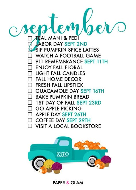 Seasonal Living List, Monthly Celebration, Planners Stickers, Monthly Activities, Seasonal Living, Life List, Fall Bucket List, Bon Weekend, Bucket Lists