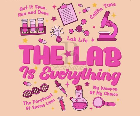 Medical Laboratory Science Art, Pharmacy Art, Lab Humor, Lab Week, Lab Technician, Study Biology, Medical Stickers, Biomedical Science, Pharmacy Tech